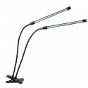 18W/20W/27W 2/3/4 Heads USB LED Plant Growing Light Clip-on Flexible Lamp with Remote Control DC5V - 40 LED