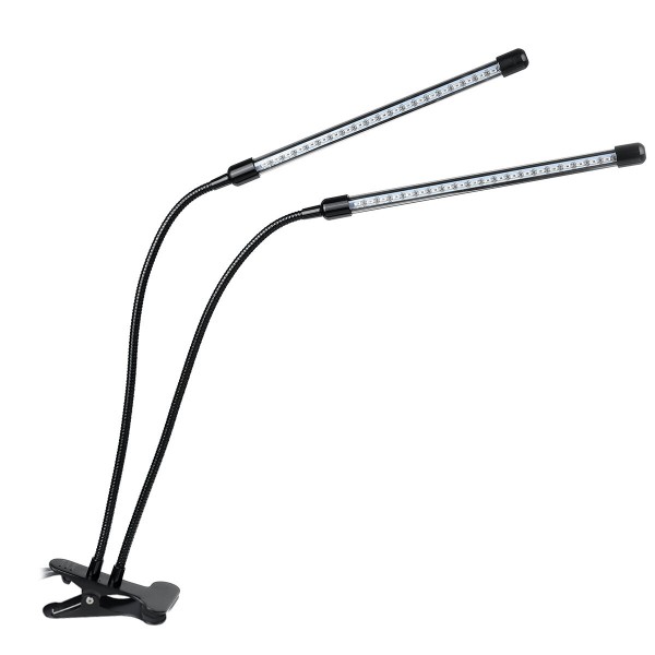18W/20W/27W 2/3/4 Heads USB LED Plant Growing Light Clip-on Flexible Lamp with Remote Control DC5V - 40 LED