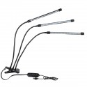 18W/20W/27W 2/3/4 Heads USB LED Plant Growing Light Clip-on Flexible Lamp with Remote Control DC5V - 40 LED