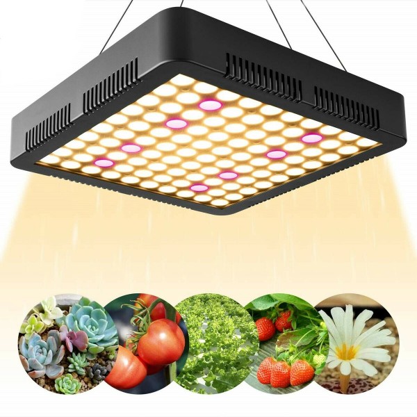 300W LED Grow Light Full Spectrum Hydroponic Indoor Plant Flower Growing Bloom Lamp AC85-265V - UK Plug