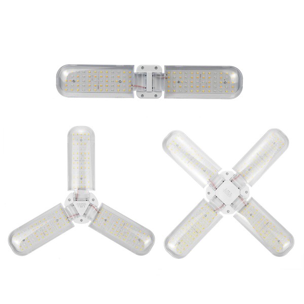 E27 2/3/4 Blades Full Spectrum LED Grow Light Bulb Folding Hydroponic Indoor Plants Growing Lamp 85-265V - 120LED