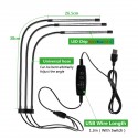 Remote Control 4 Heads LED Grow Light Plant Growing Lamp Lights with Tripod for Indoor Plants - Yellow