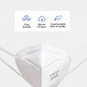 10 Pieces / Pack 0f KN95 Masks PM2.5 Filter Respiratory Protective Mask KN95=N95=KF94=FFP3 - white