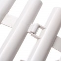 12 White Flexible Plastic Garden Picket Fence Lawn Grass Edge Edging Border Decorations