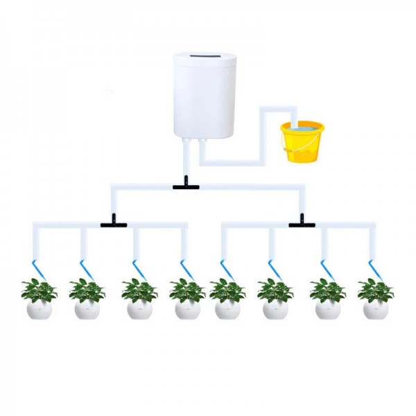 Garden Intelligent Automatic Watering Controller Indoor Plants Drip Irrigation Device Indoor Water Pump - 2 Heads