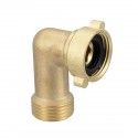 MATTC Male x Female Thread 3/4" 90° Elbow Connector Bending JointsCopper Metal Threaded Water Pipe Connector Angle Bend Pipe Fit