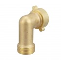MATTC Male x Female Thread 3/4" 90° Elbow Connector Bending JointsCopper Metal Threaded Water Pipe Connector Angle Bend Pipe Fit