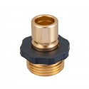 MATCC Garden Hose Quick Connector Fittings 3/4 inch GHT Water Hose Quick Connector Adapter Male and Female Connector 3 set