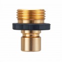 MATCC Garden Hose Quick Connector Fittings 3/4 inch GHT Water Hose Quick Connector Adapter Male and Female Connector 3 set