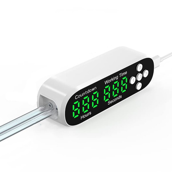 Garfans Smart Automatic Plant Waterer Drip Irrigation System with 40-Day Programmable Timer LED Display USB Power Timed Watering