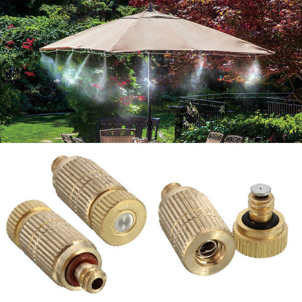3/16 Inch Garden Irrigation Brass Misting Spray Nozzle Cooling Humidification Lawn Sprinkler - #0