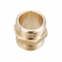 MATCC Garden Hose Adapter Hose End Caps 3/4 Inch GHT Brass Hose Connector Male to Male Female to Female Fittings 2 Kits 4 Pack G