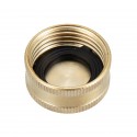 MATCC Garden Hose Adapter Hose End Caps 3/4 Inch GHT Brass Hose Connector Male to Male Female to Female Fittings 2 Kits 4 Pack G