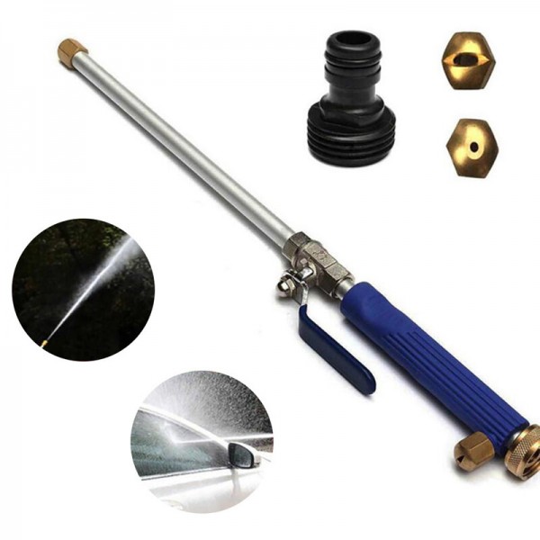 46cm Car High Pressure Jet Garden Washer Hose Wand Nozzle Sprayer Watering Spray Sprinkler Cleaning Tool - Green