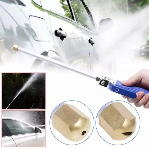 46cm Car High Pressure Jet Garden Washer Hose Wand Nozzle Sprayer Watering Spray Sprinkler Cleaning Tool - Green