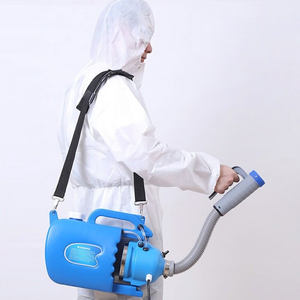 Backpack Electric ULV Sprayer Fogging Machine Portable Garden School Disinfection Fogging Sprayer 5L High Pressure Mist Blower -