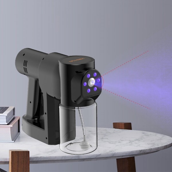 Handheld Disinfectant Sprayer Timing Setting Nano Blue Light Steam Atomizing Fogger USB Charging Sterilization Sanitizing Spraye