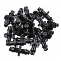 GOTGELIF 164pcs Drip Irrigation System Micro Drip Irrigation Kit DIY Patio Plant Watering Kit Garden Irrigation System 15m Trans