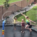 Gardening Trampoline Sprinkler Water Misting Cooling System Kit Sprinkler Outdoor Garden Greenhouse Park Plants Sprinkler Nozzle