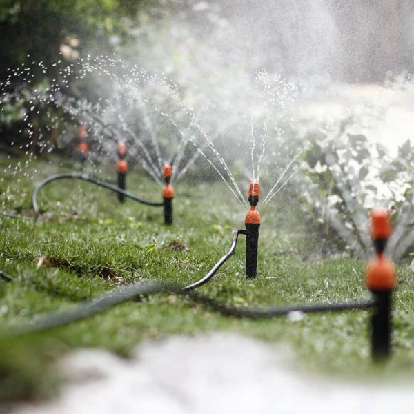 45Pcs 50ft/15m Drip Irrigation Kit  Garden Irrigation System with Distribution Tubing Hose Adjustable Nozzles Plant Watering Kit