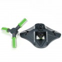 3 Arms Automatic 360° Rotation Lawn Sprinkler Spray Head Garden Irrigation Watering Tool - Orange