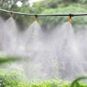 45Pcs 50ft/15m Drip Irrigation Kit  Garden Irrigation System with Distribution Tubing Hose Adjustable Nozzles Plant Watering Kit
