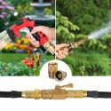 MATCC Brass Inner Teeth Quick Connector Set 3/4" GHT Brass Garden Hose Quick Connector With Washers