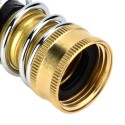 NPT 3/4'' Brass Coil Spring Hose Tube Threaded Garden Faucet Spring Coupling Adapter Hose Protector Irrigation Tap Connector Ext