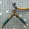 NPT 3/4'' Brass Coil Spring Hose Tube Threaded Garden Faucet Spring Coupling Adapter Hose Protector Irrigation Tap Connector Ext