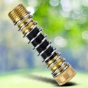 NPT 3/4'' Brass Coil Spring Hose Tube Threaded Garden Faucet Spring Coupling Adapter Hose Protector Irrigation Tap Connector Ext