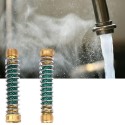 NPT 3/4'' Brass Coil Spring Hose Tube Threaded Garden Faucet Spring Coupling Adapter Hose Protector Irrigation Tap Connector Ext