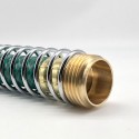 NPT 3/4'' Brass Coil Spring Hose Tube Threaded Garden Faucet Spring Coupling Adapter Hose Protector Irrigation Tap Connector Ext