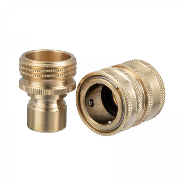 Garden Hose 3/4in GHT Cokden Solid Brass Quick Connect Kit Watering Outdoor Home