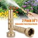 Garden Hose Nozzle Brass Heavy-Duty Cokden Solid Adjustable Twist Sprinkler Tool