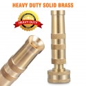 Garden Hose Nozzle Brass Heavy-Duty Cokden Solid Adjustable Twist Sprinkler Tool