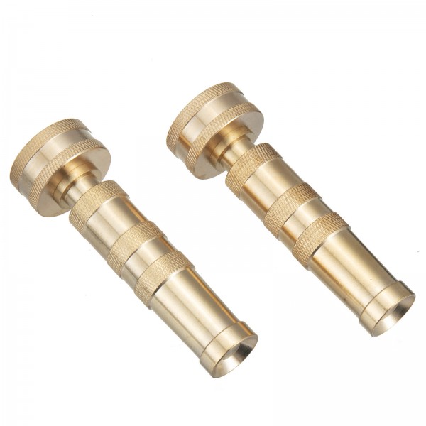 Garden Hose Nozzle Brass Heavy-Duty Cokden Solid Adjustable Twist Sprinkler Tool