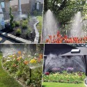Garden Irrigation System 18m 138pcs Greenhouse Micro Drip Irrigation Kit Watering System ith Brass Threaded Connector - Black