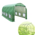 360 x 215 x 220cm Durable Large Greenhouse Insulation Walk in Outdoor Plant Gardening Hot Tunnel Greenhouse with Stand