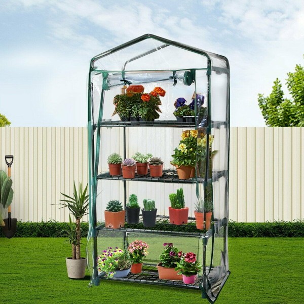 2/3/4/5-Tier Garden Greenhouse Shed Storage PVC Cover Heavy-duty Sunproof Greenhouse Cover - 2 tiers