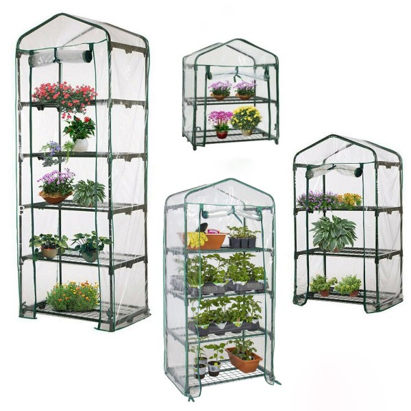 2/3/4/5-Tier Garden Greenhouse Shed Storage PVC Cover Heavy-duty Sunproof Greenhouse Cover - 2 tiers