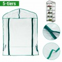 2/3/4/5-Tier Garden Greenhouse Shed Storage PVC Cover Heavy-duty Sunproof Greenhouse Cover - 2 tiers