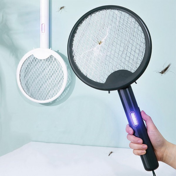 JORDAN&amp;JUDY Mosquito Swatter Rotatable Foldable Mosquito Killing Lamp Five-Layer Protective Net USB Rechargeable Anti Insect