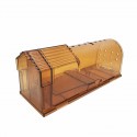 2packs Transparent Plastic Potable Mouse Trap Reusable Rodent Pest Rat Catcher Cage - Yellow