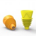 4pcs Indoor House Fruit Fly Traps Funnel Insects Mosquitoes Catcher For Kitchens Garden - Yellow