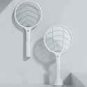 2 in 1 Mosquito Swatter Handheld Wall-mounted Dual Use USB Rechargeable Household Killer Mosquito Lamp Mosquito Dispeller - Whit