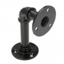 KINGSO 2pcs Household Wall Mounted Shelf Holders Flange Pipe Pipe Shelf Bracket