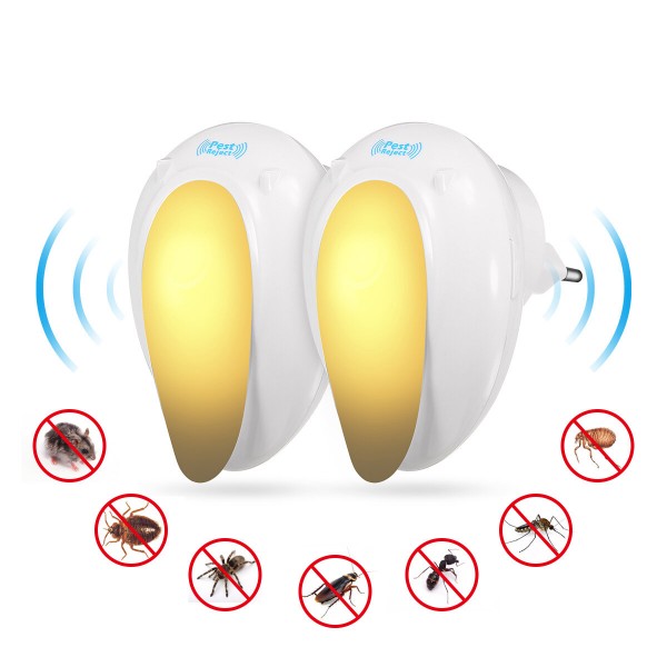 Electronic Ultrasonic Mosquito Killer Repellent Rat Cockcroach Ant Bug Insect Mice Pests Control