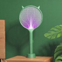 3 in 1 Electric Mosquito Swatter USB Rechargeable Household High-power Mosquito Killer Handheld Bug Zapper with LED Attracting L