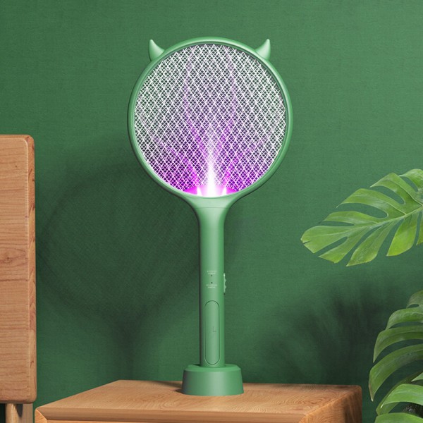 3 in 1 Electric Mosquito Swatter USB Rechargeable Household High-power Mosquito Killer Handheld Bug Zapper with LED Attracting L