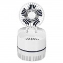 H35844 Mosquito Eradicatio Desktop Fan 3 Gears Wind Speed LED Light Cooling Fans USB Charging Mosquito Killer Fan - Blue